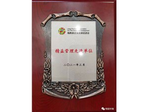 热烈祝贺j9九游平台环境集团荣获“精益管理先进单位”